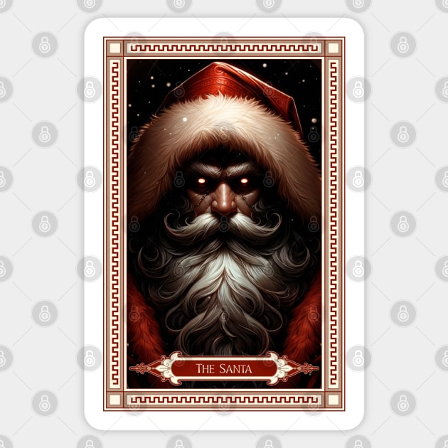 The Santa Tarot Card Sticker by HolidayBug